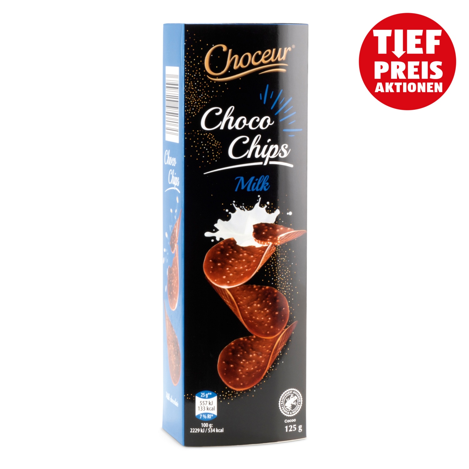 CHOCEUR Schoko Chips, Vollmilch