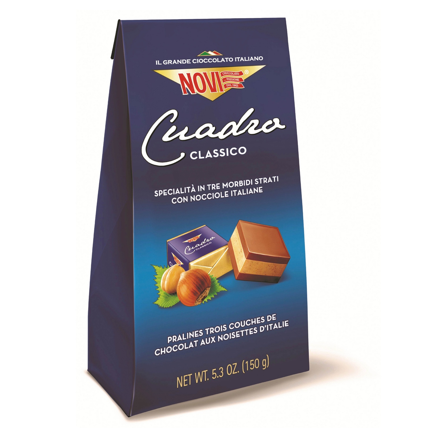 NOVI Praliné, mogyorós, 150 g