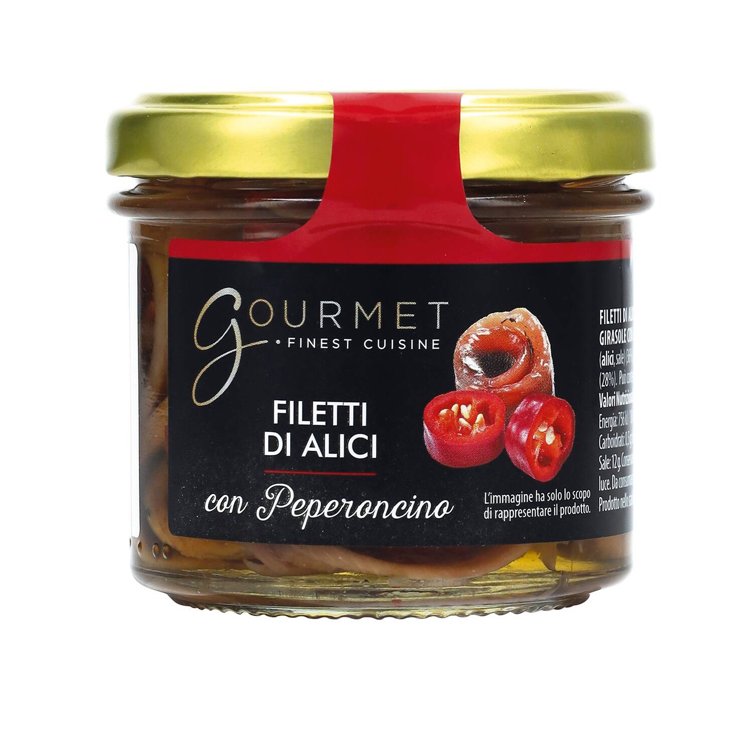 GOURMET FINEST CUISINE Alici ripiene in olio semi con peperoncino