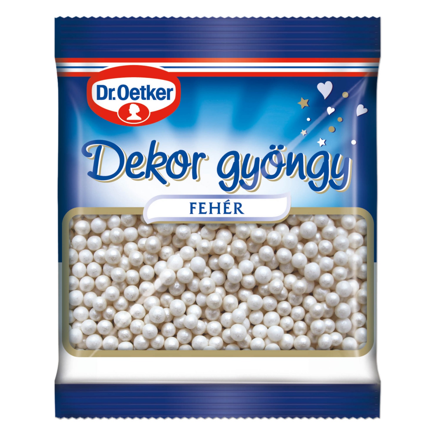 DR. OETKER Dekorgyöngy, fehér, 30 g