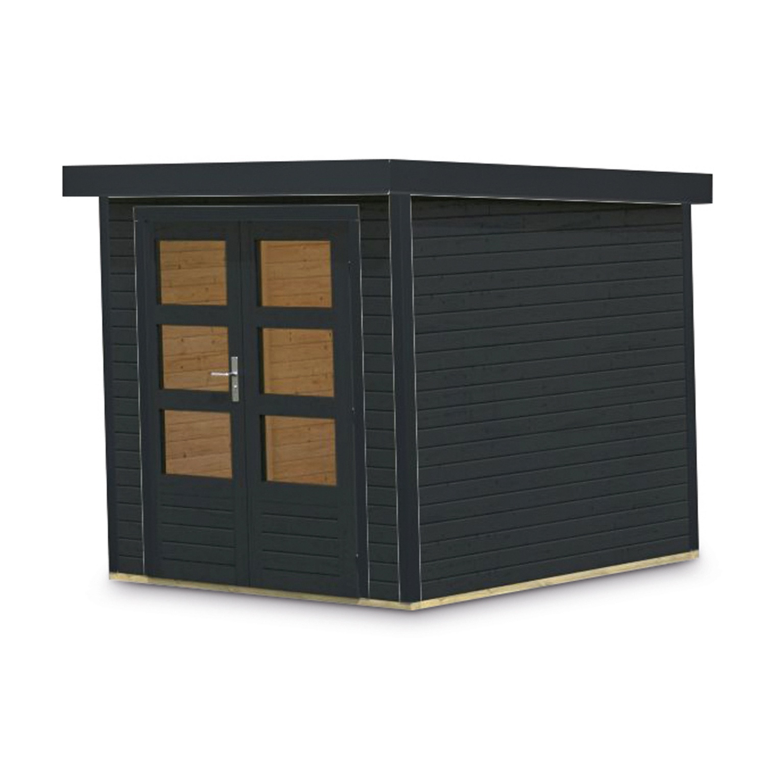 KARIBU Gartenhaus 19mm Hybrid Modern Anthrazit