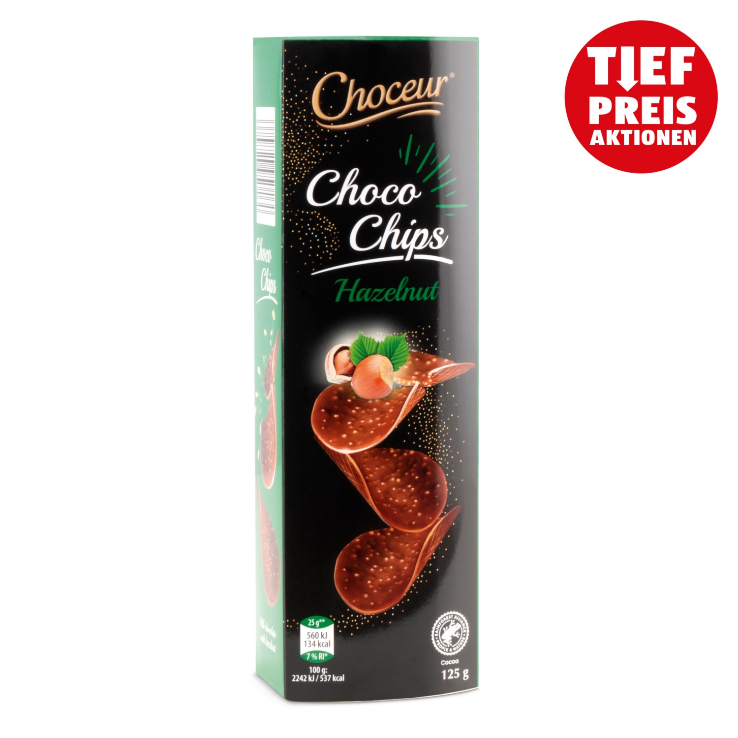 CHOCEUR Schoko Chips, Haselnuss