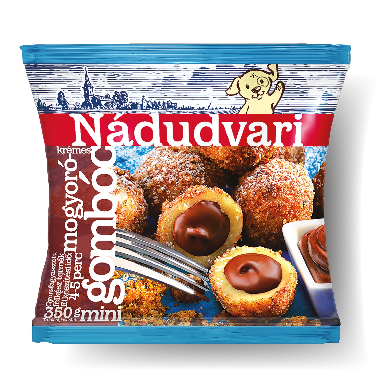 NÁDUDVARI Mogyorókrémes mini gombóc, 350 g