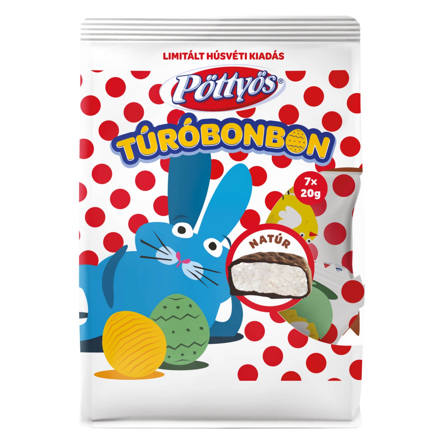 PÖTTYÖS Túróbonbon, 7 darab