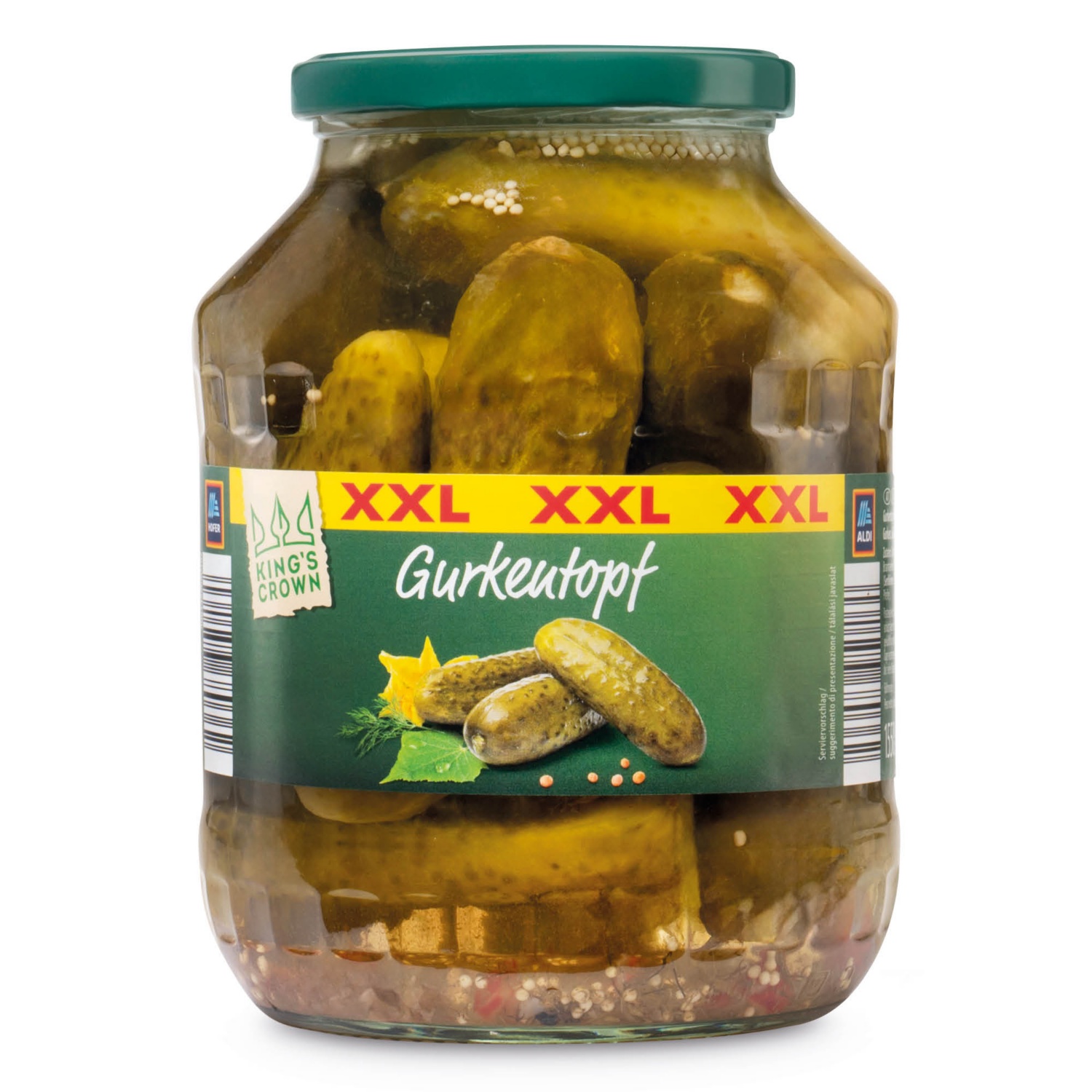 KINGS CROWN XXL csemegeuborka, 1550 g