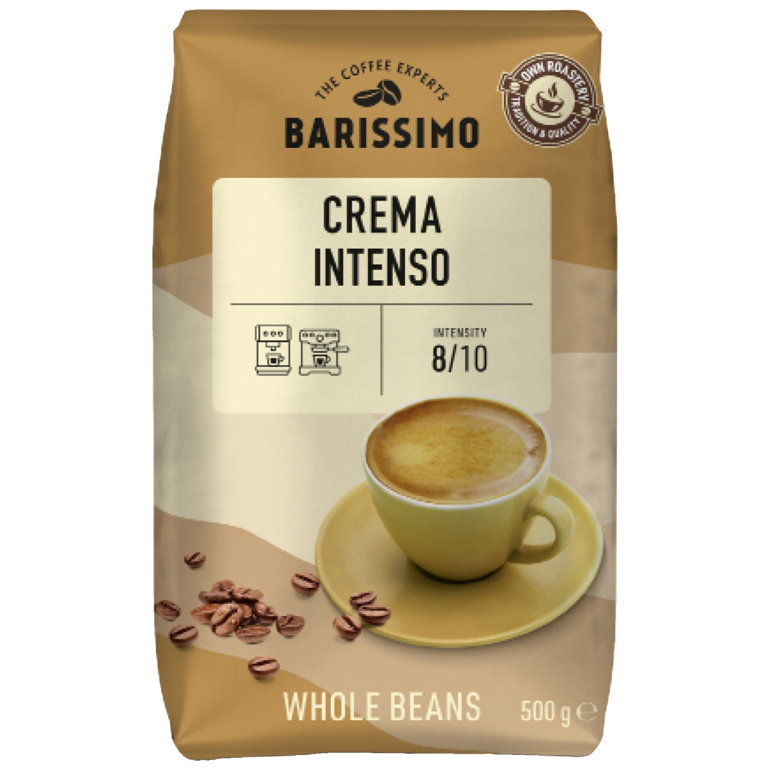 BARISSIMO Crema Intenso, ganze Bohnen