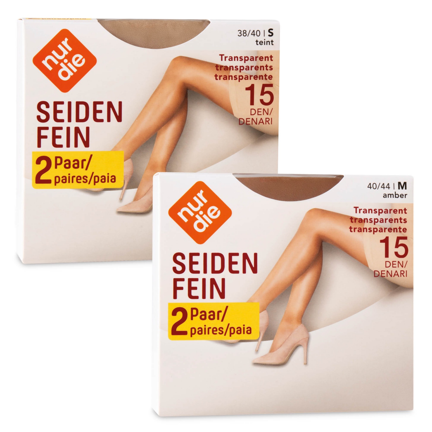 NUR DIE Női harisnyanadrág, 2 darab