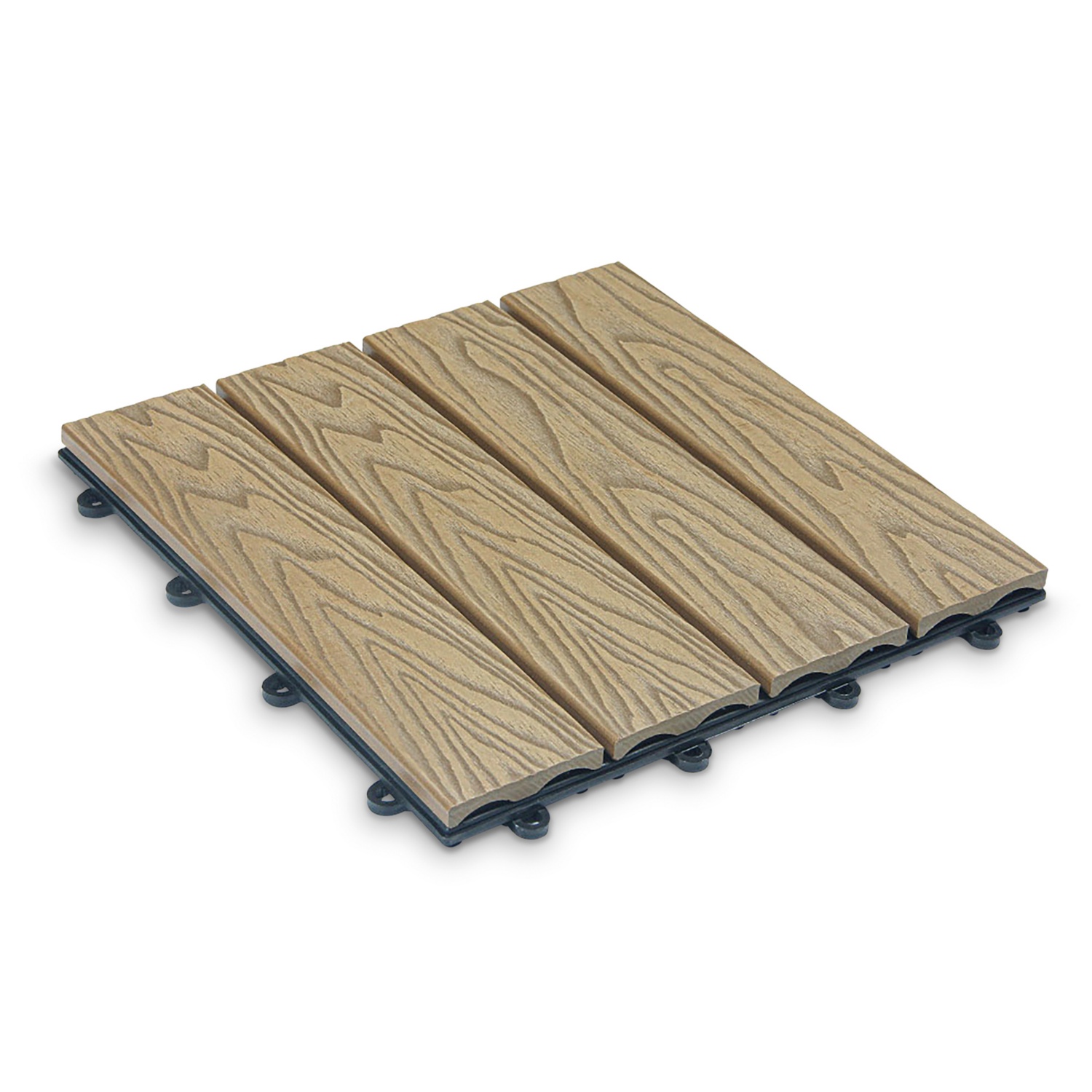 HOME DELUXE WPC Klickfliesen BAVARO Premium Teak 5 m²