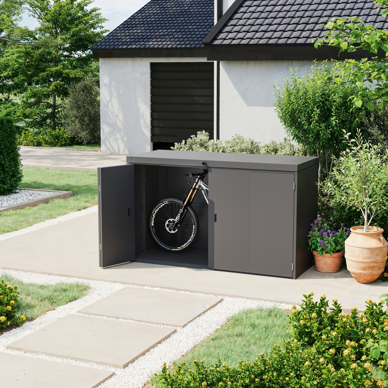 GFP Geräte- und Fahrradschrank aus Stahl