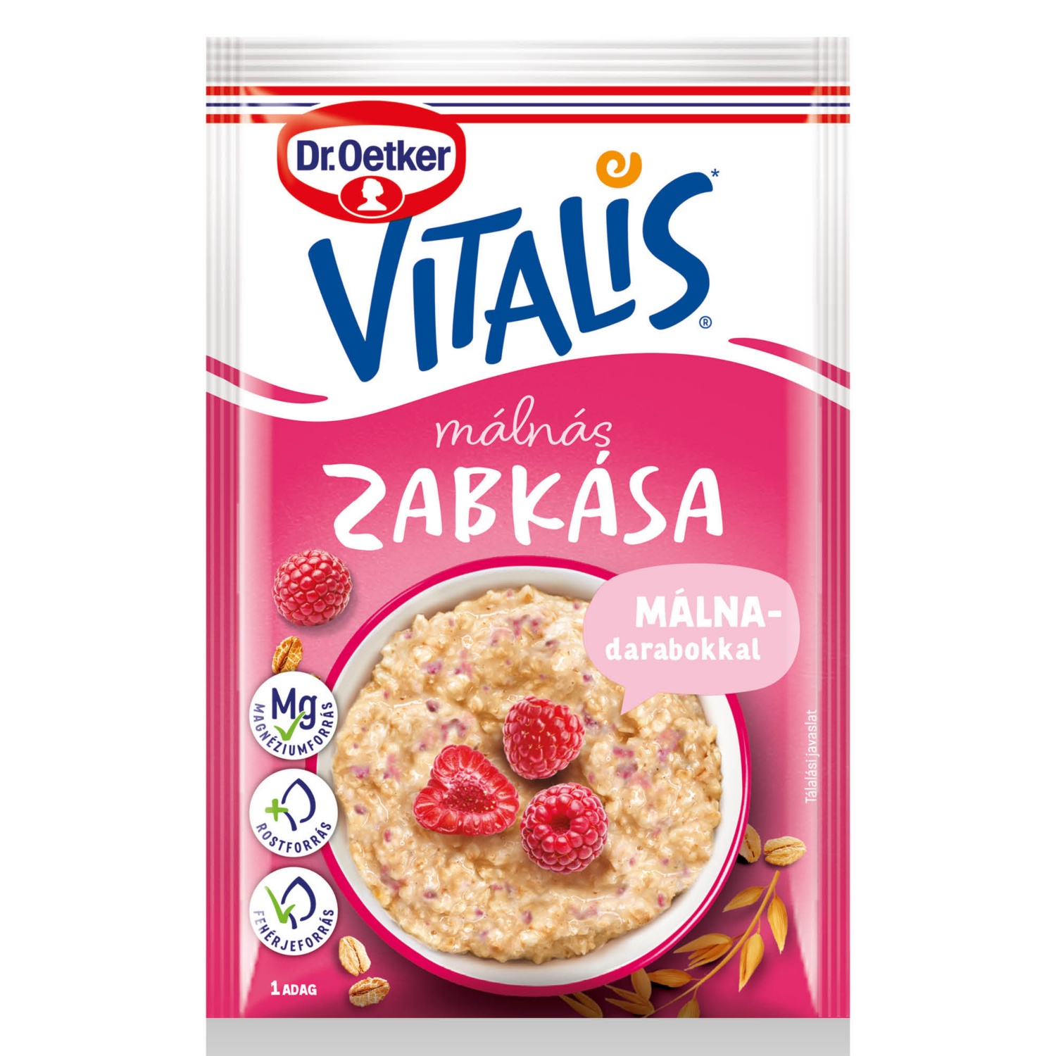 DR. OETKER Vitalis zabkása, málnás, 53 g
