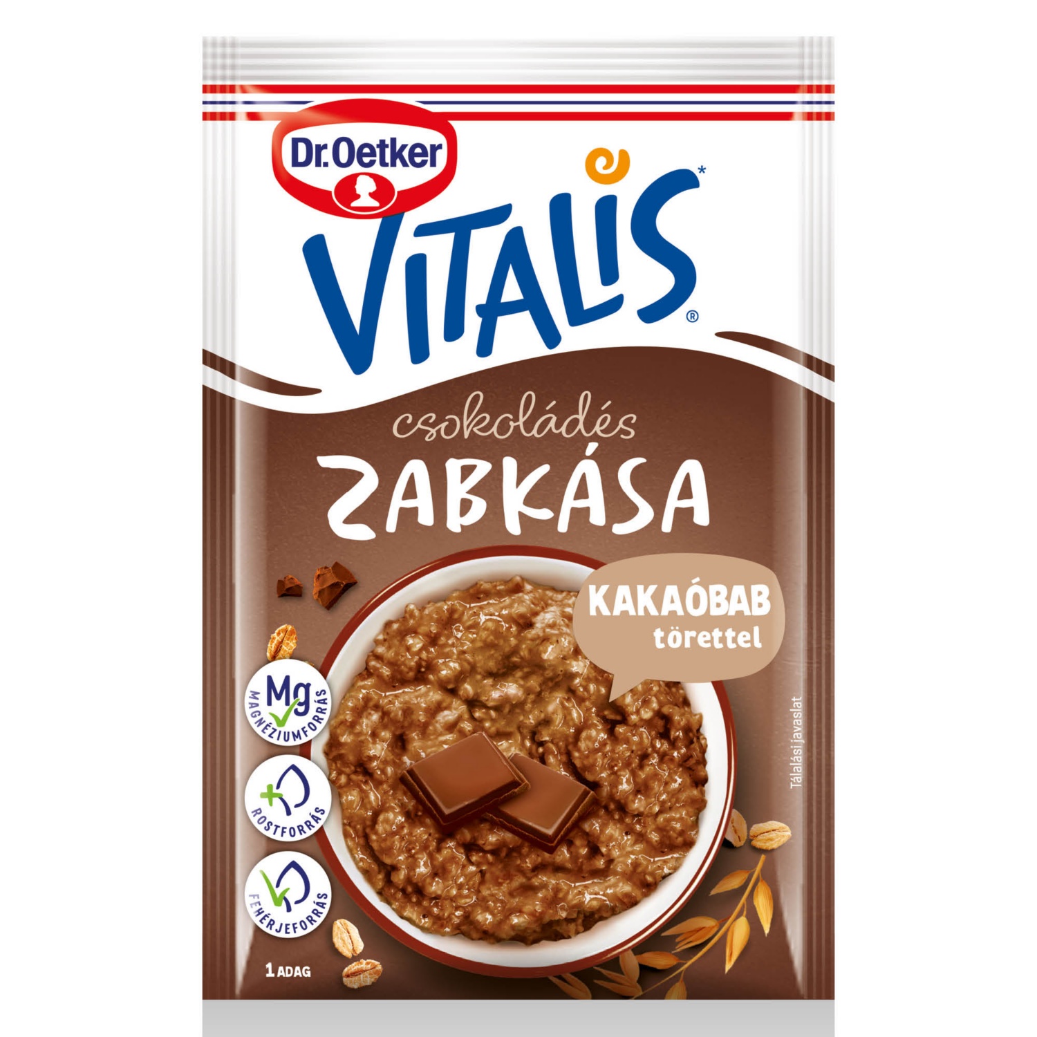 DR. OETKER Vitalis zabkása, csokoládés, 61 g