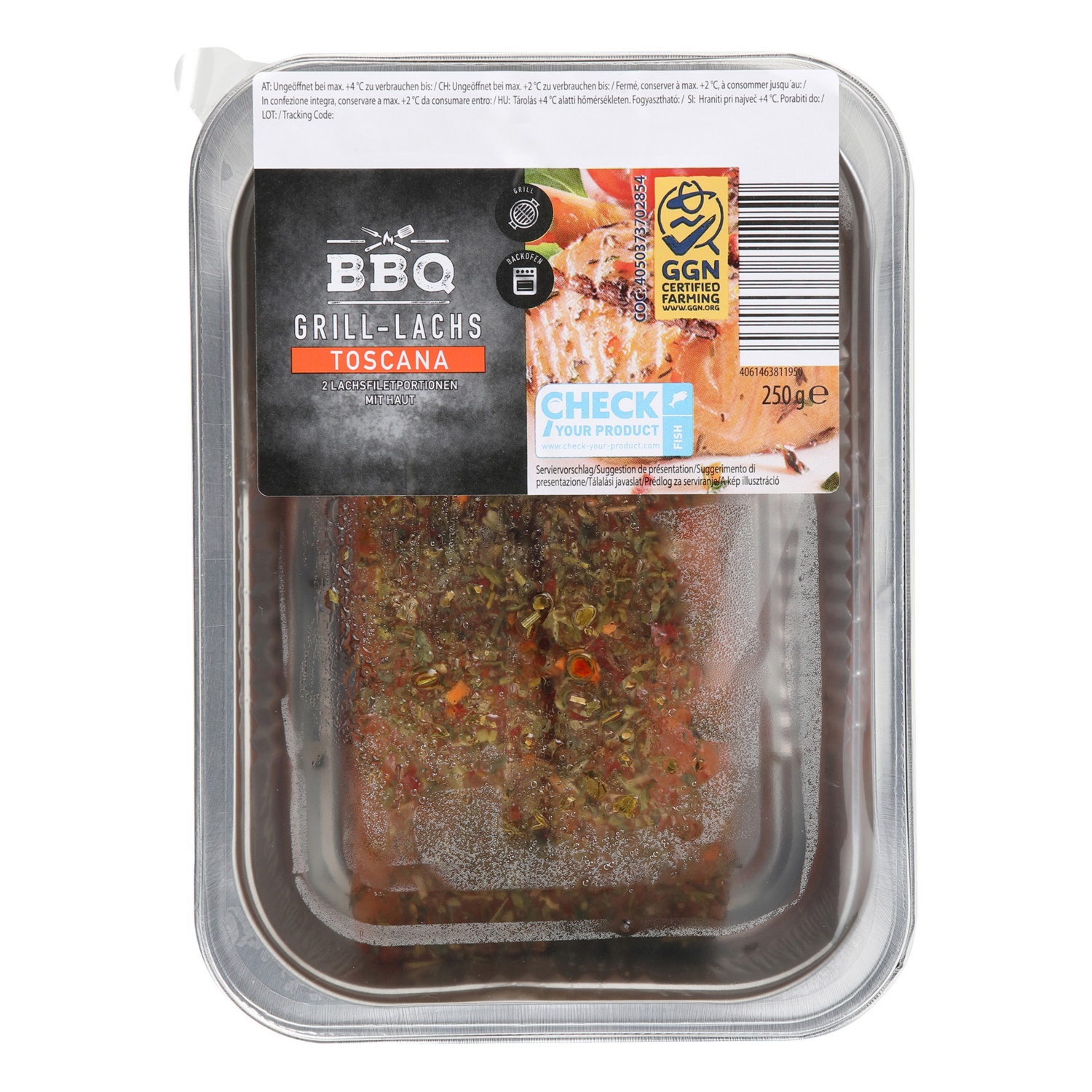 BBQ Salmone da grigliare, alla Toscana