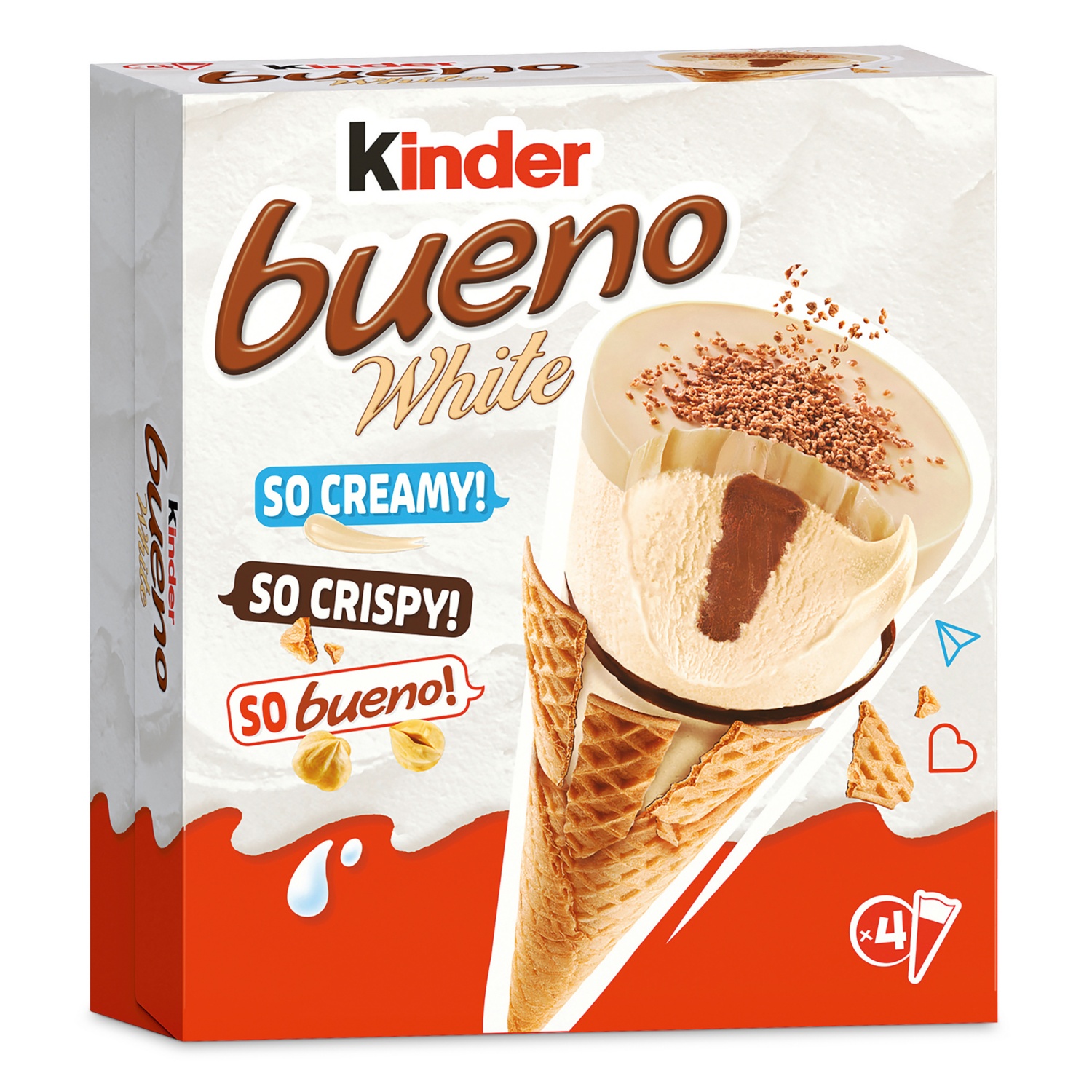 KINDER Bueno Eis, White