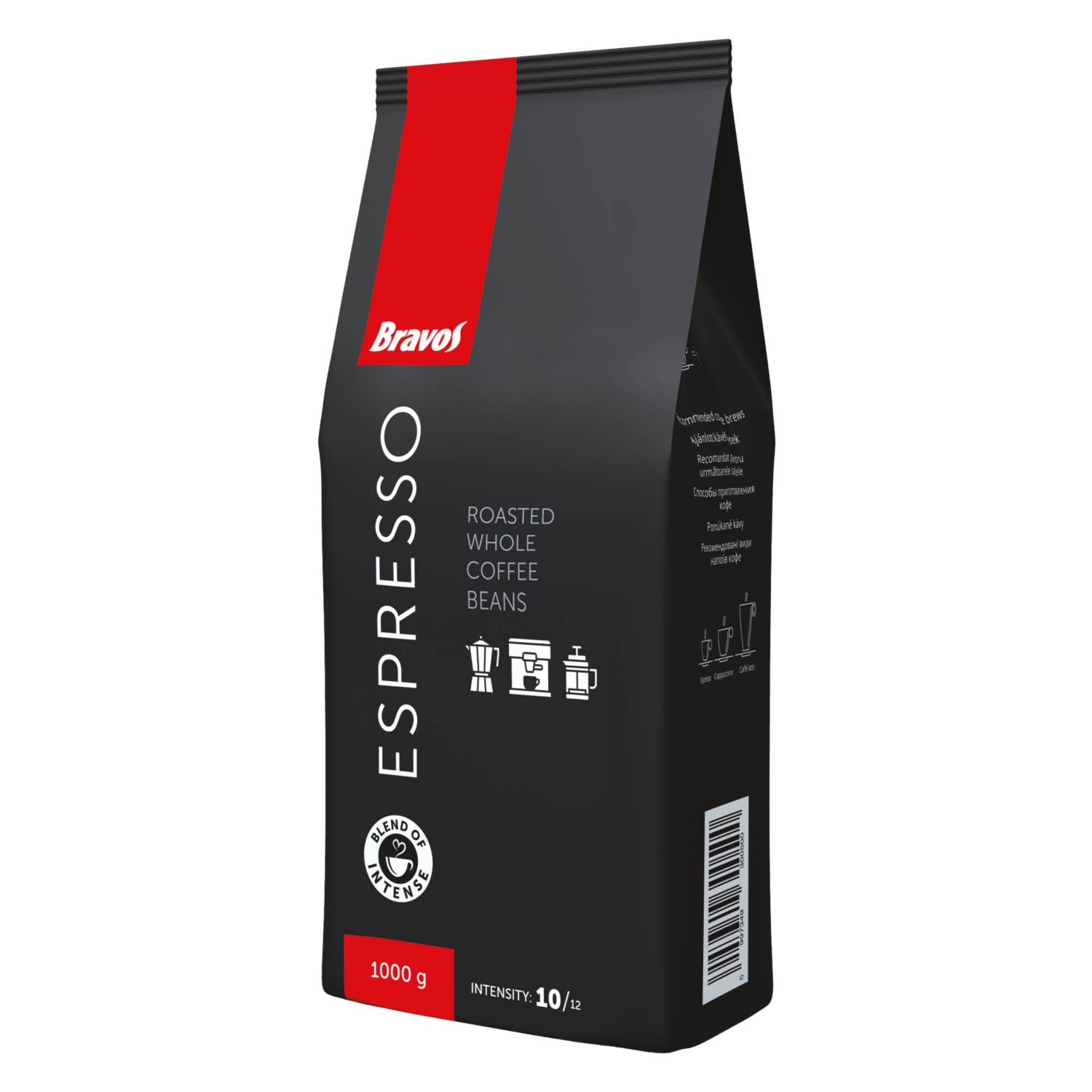 BRAVOS Szemes kávé, Espresso, 1 kg