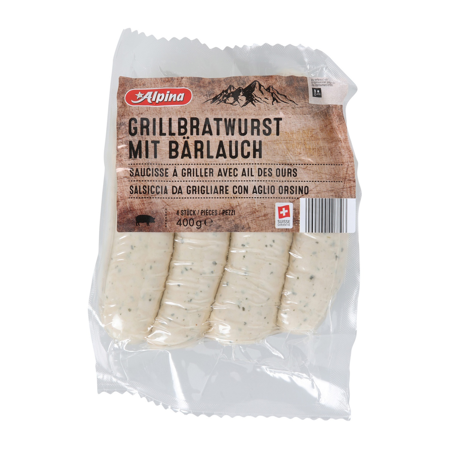 ALPINA Salsicce da grigliare all’aglio orsino
