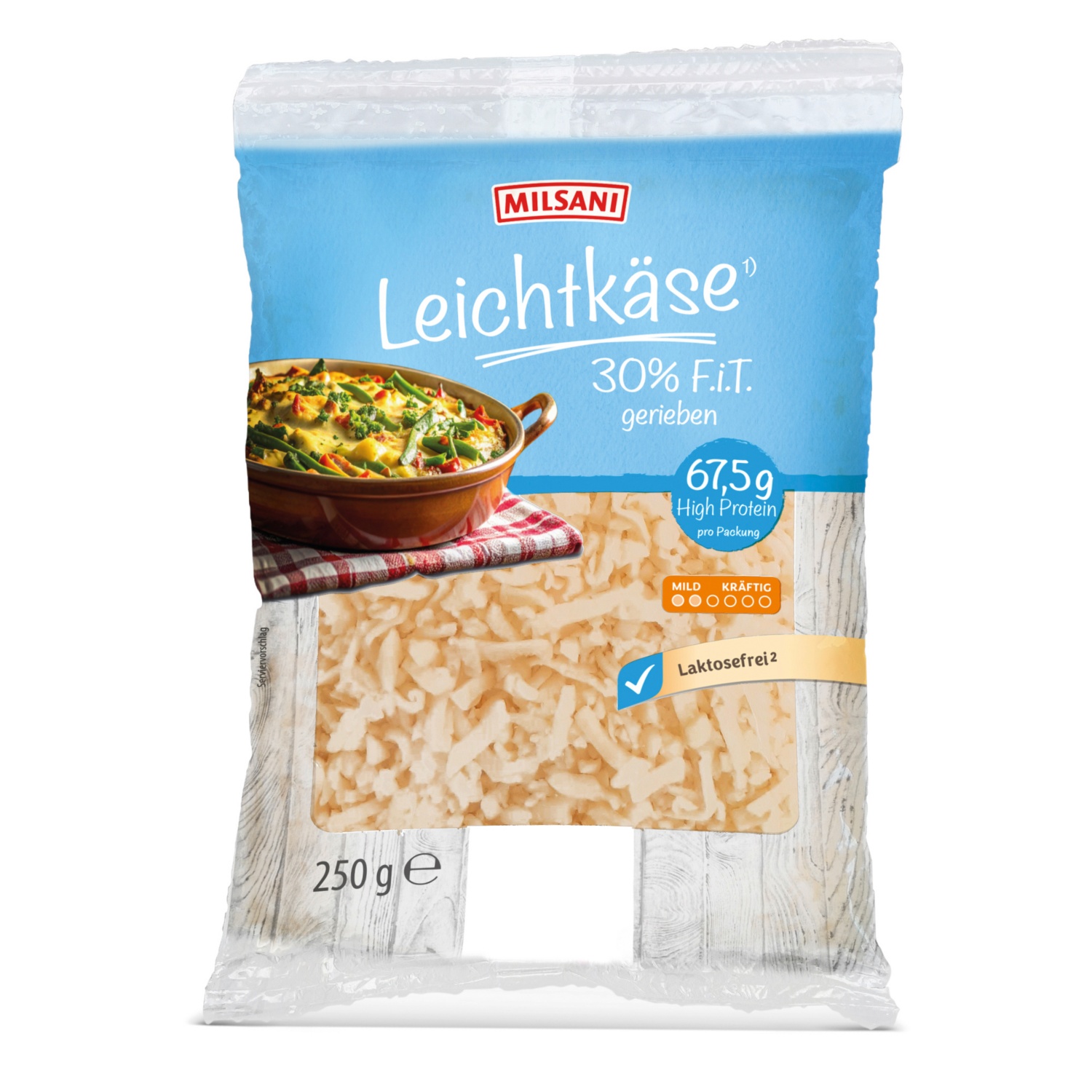 MILSANI Leichtkäse gerieben