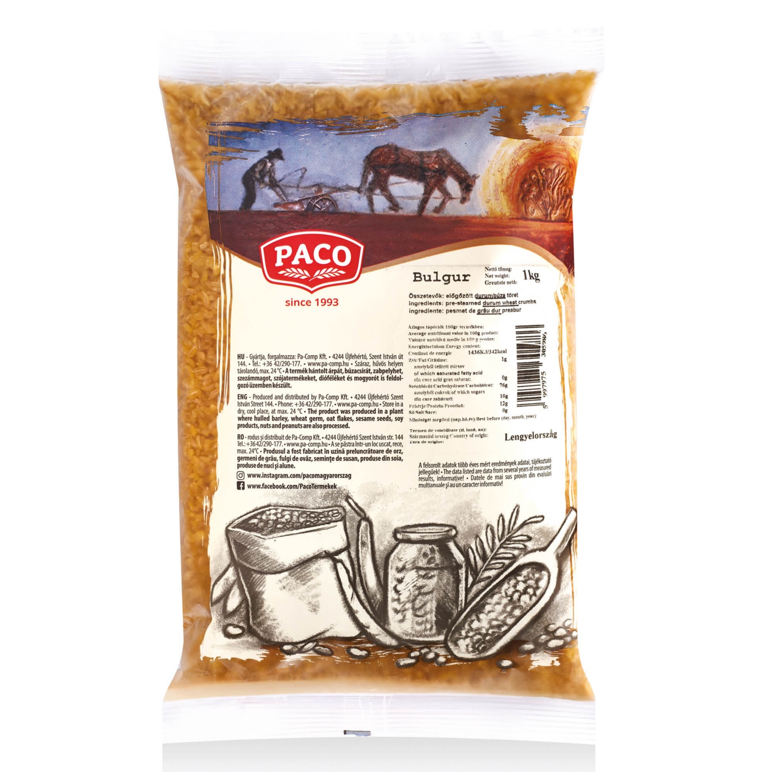 PACO Bulgur, 1 kg