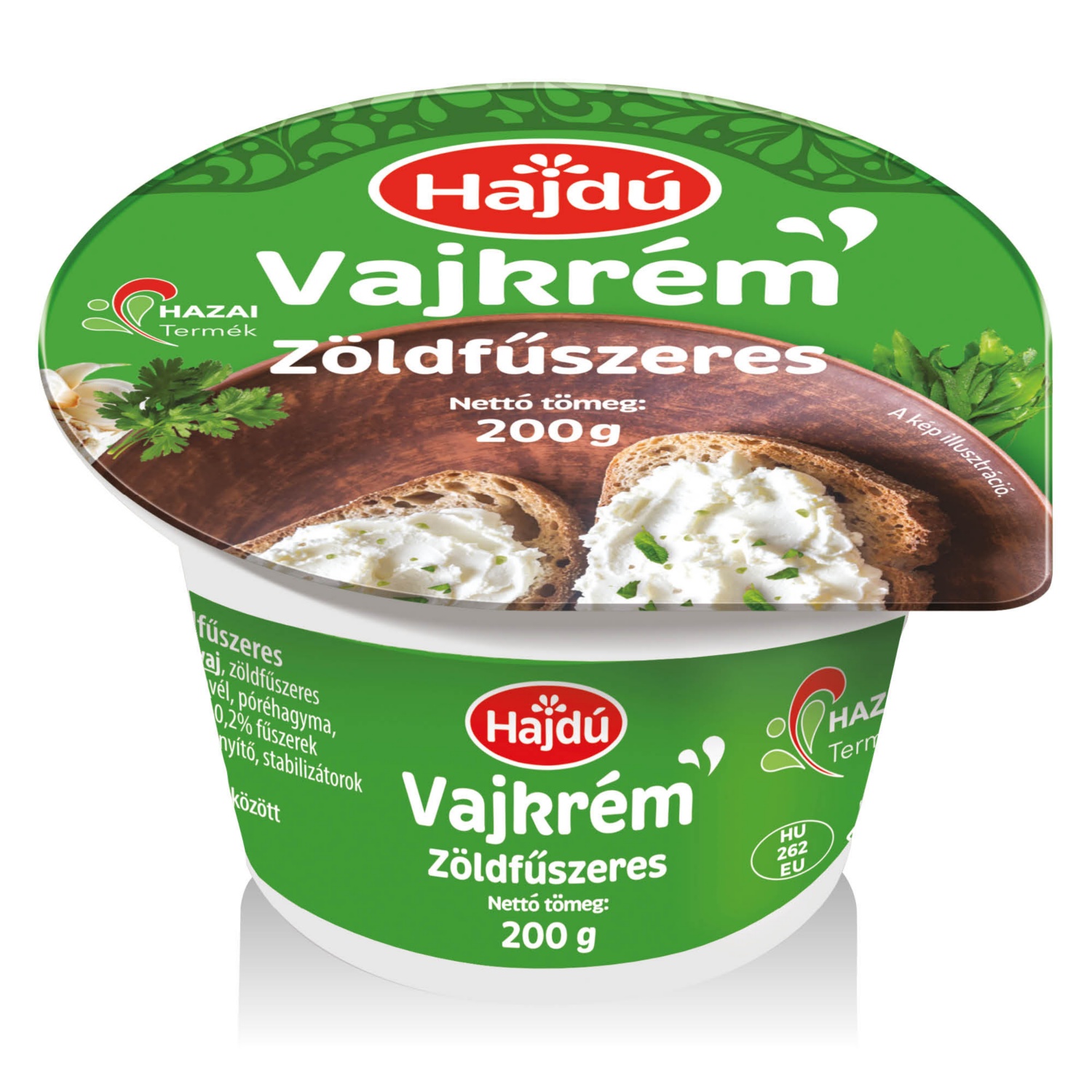HAJDÚ Vajkrém, zöldfűszeres, 200 g
