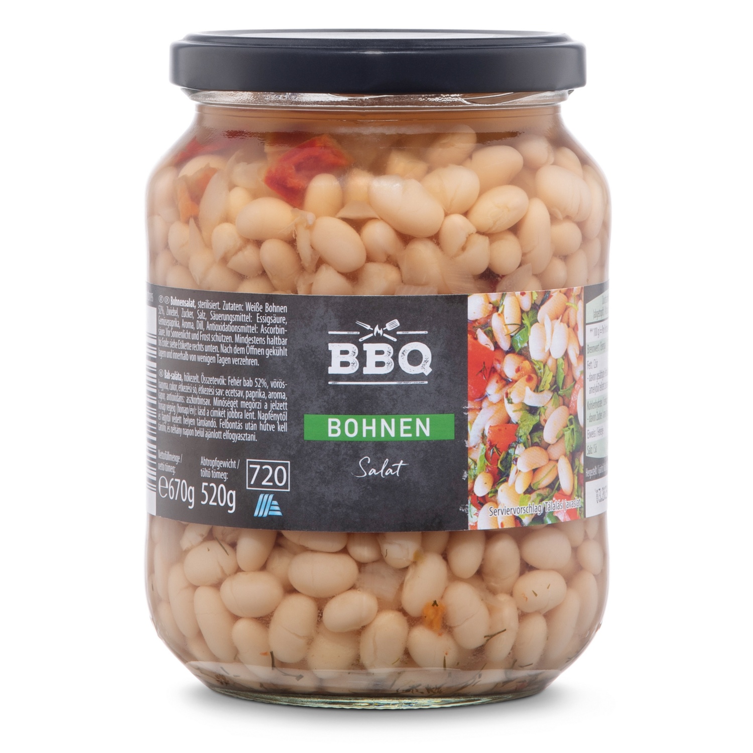 BBQ Salat, Bohnen