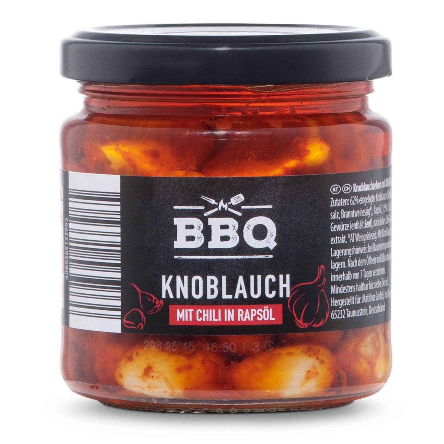 BBQ Knoblauchzehen, Chili Öl