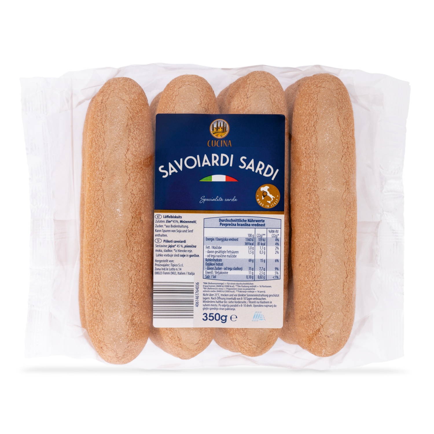 CUCINA Savoiardi Sardi