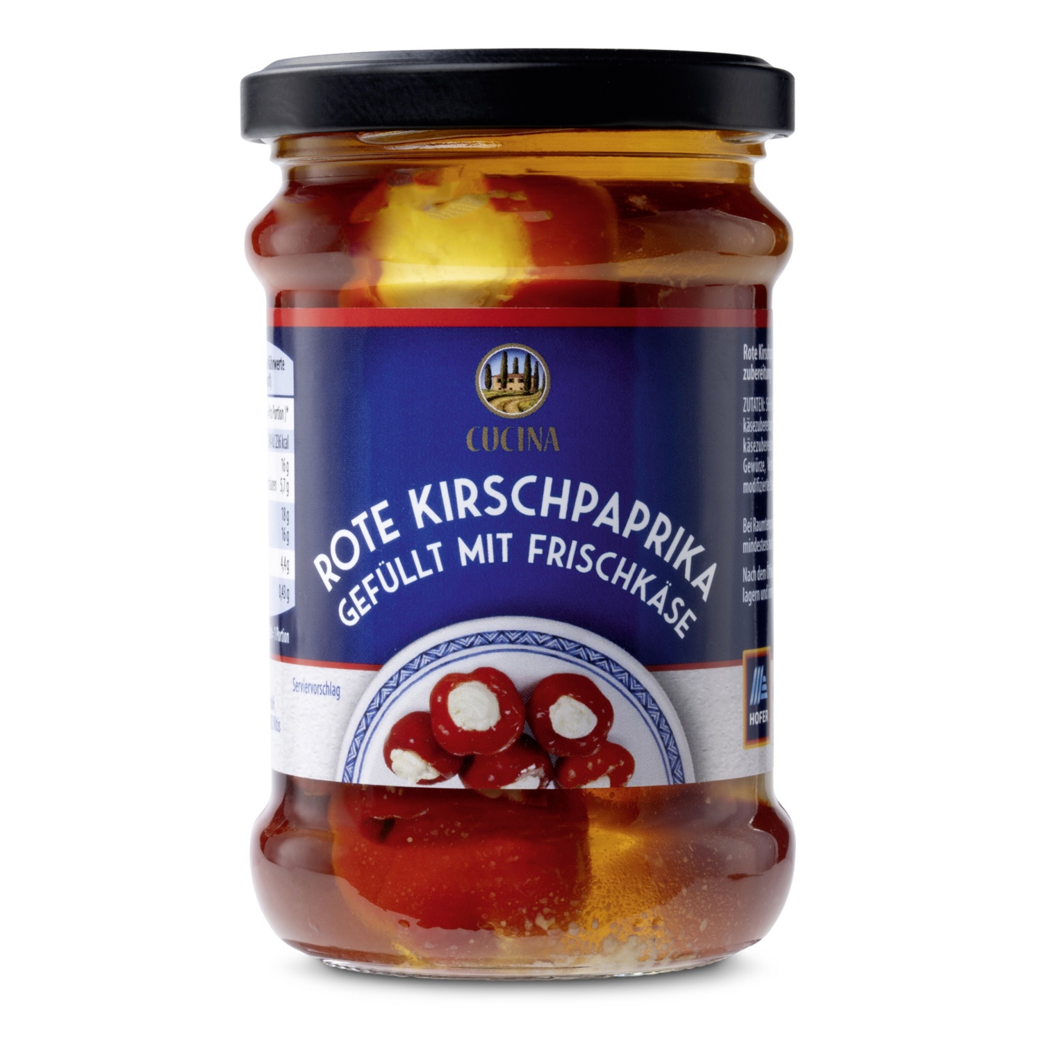 CUCINA Antipasti mit Frischkäse, Rote Kirschpaprika