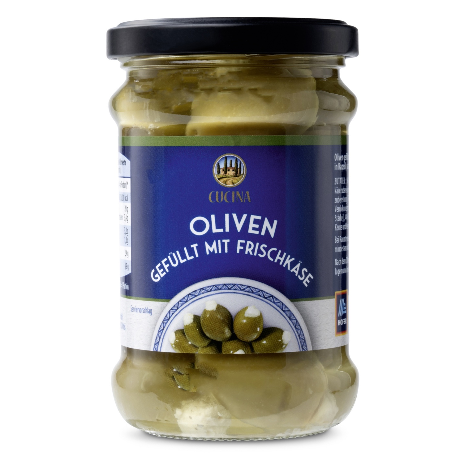 CUCINA Antipasti mit Frischkäse, Oliven