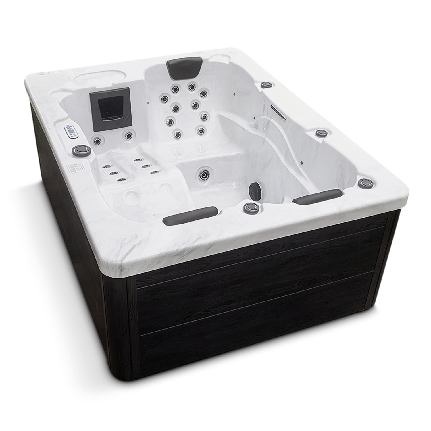 HOME DELUXE Outdoor Whirlpool White Marble Deluxe