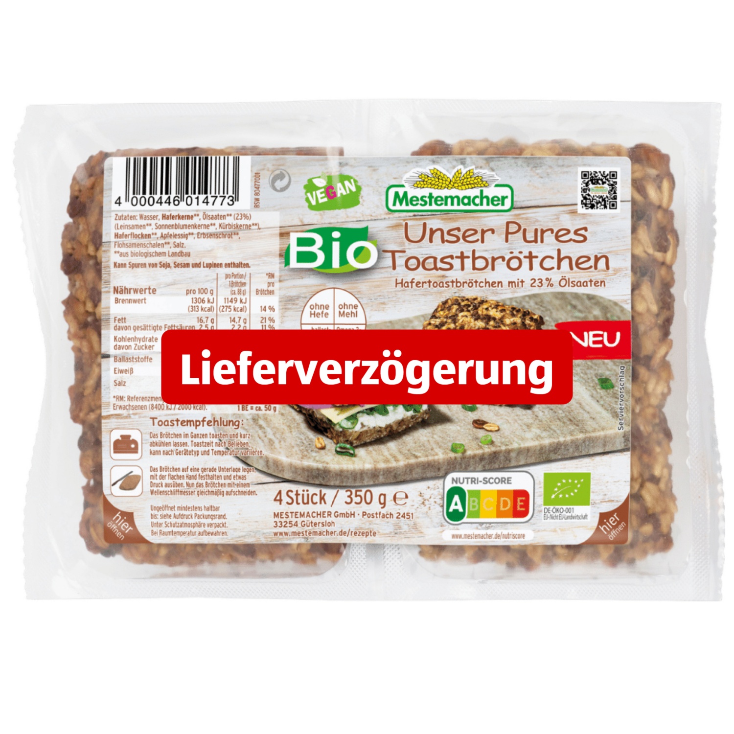 MESTEMACHER BIO Toastbrötchen
