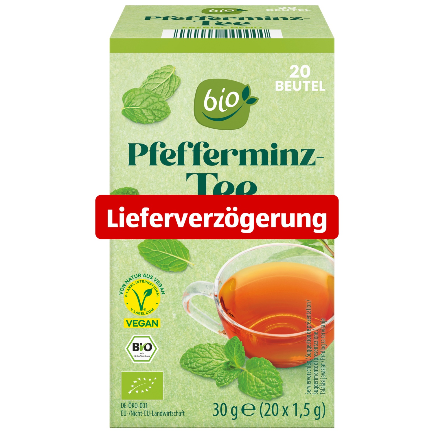 BIO Klassik Kräutertee, Pfefferminze