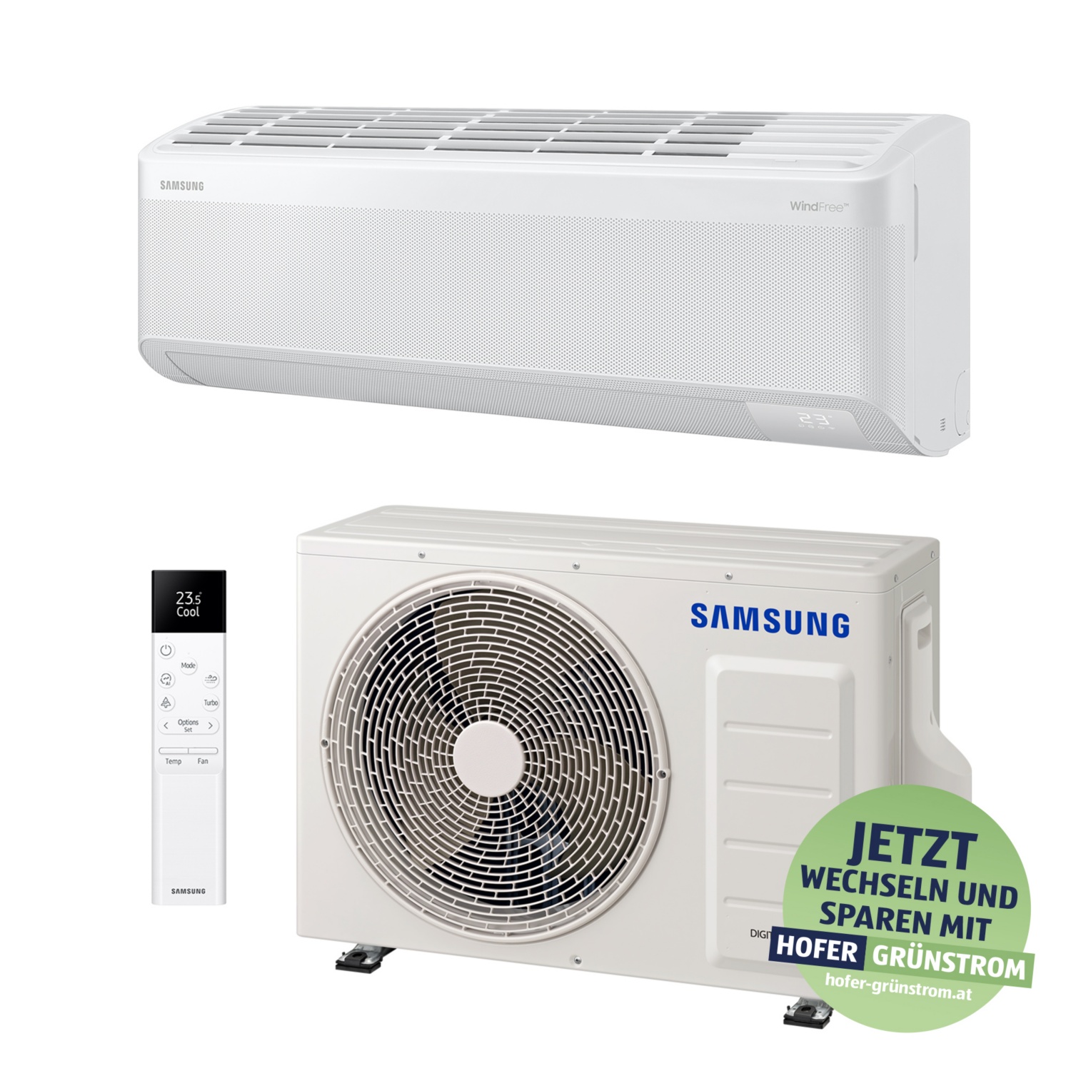 SAMSUNG Inverter-Split-Klimagerät WindFree Single