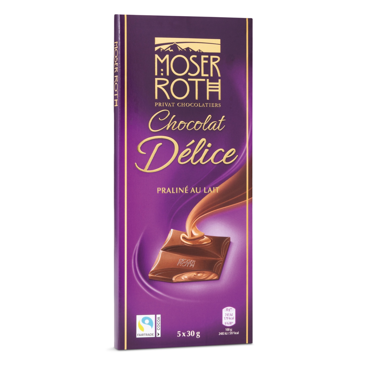 MOSER ROTH Mousse Schokolade, Delice Praline Vollmilch