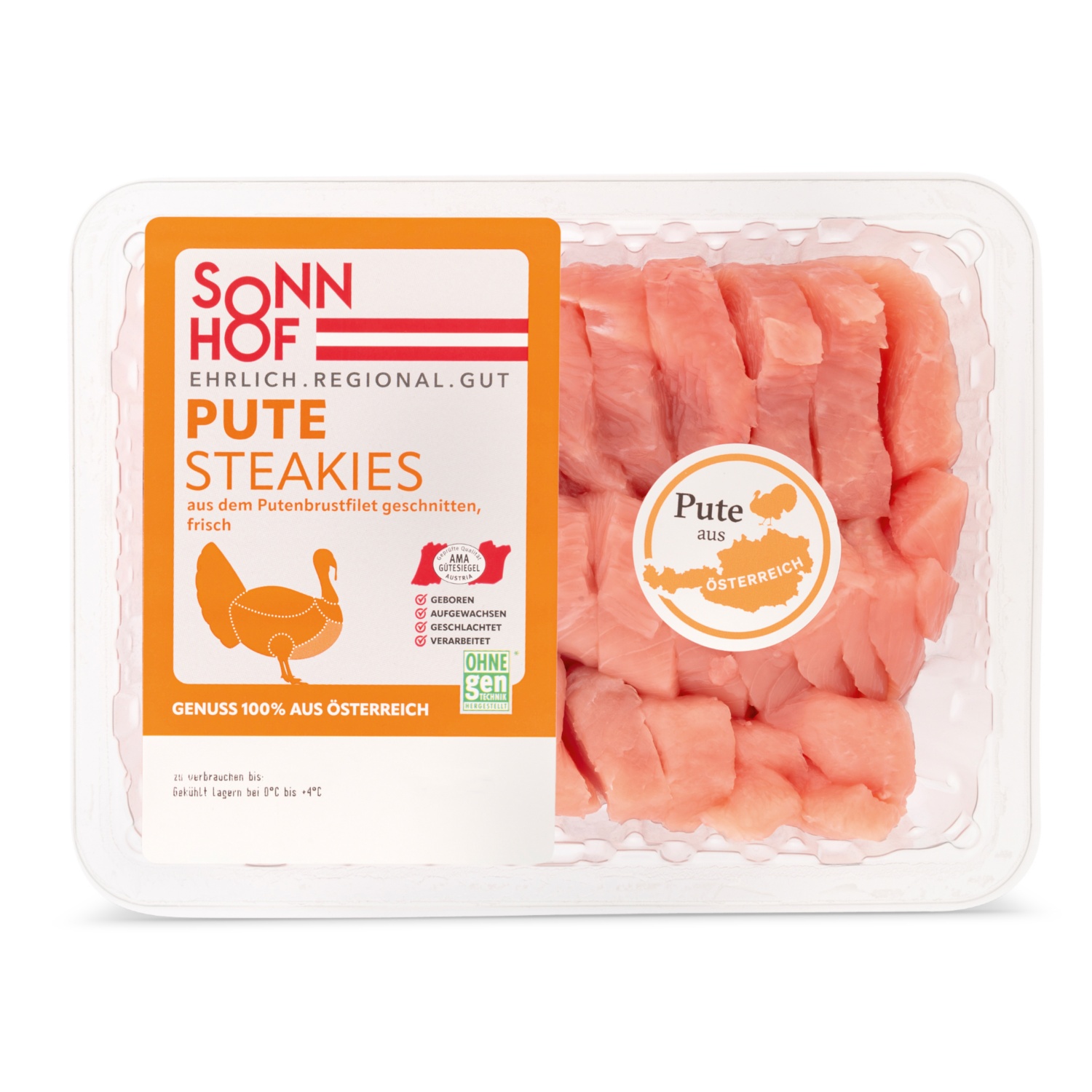 SONNHOF Geflügel-Steakies, Pute