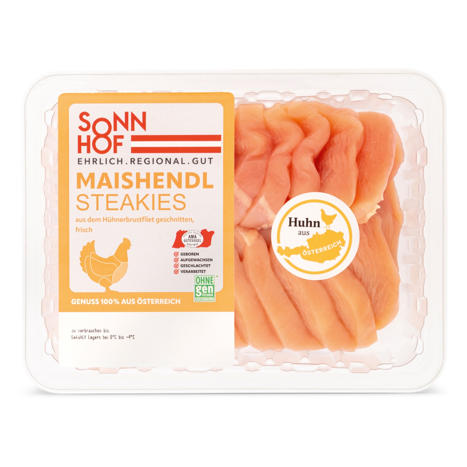 SONNHOF Geflügel-Steakies, Huhn