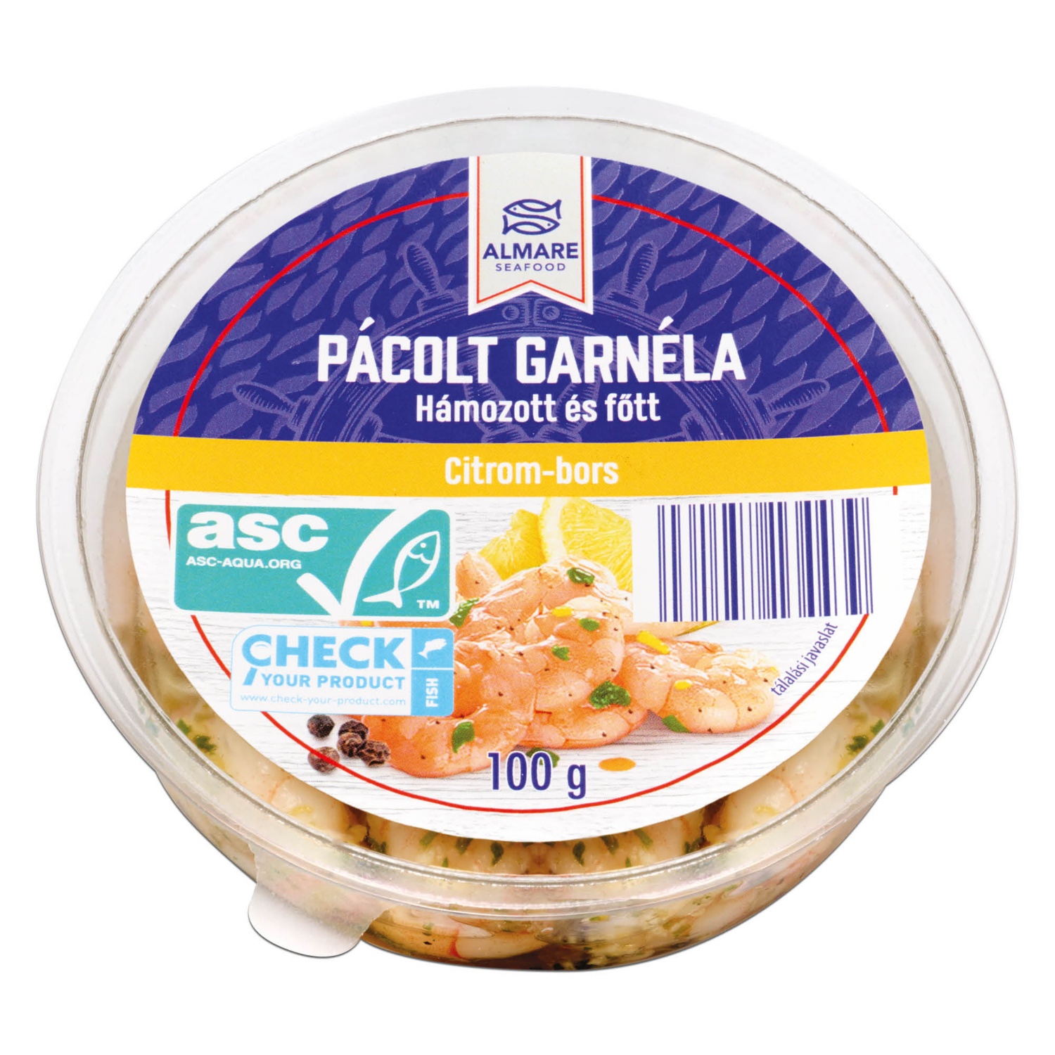 ALMARE SEAFOOD Pácolt garnéla, citromos-borsos, 100 g