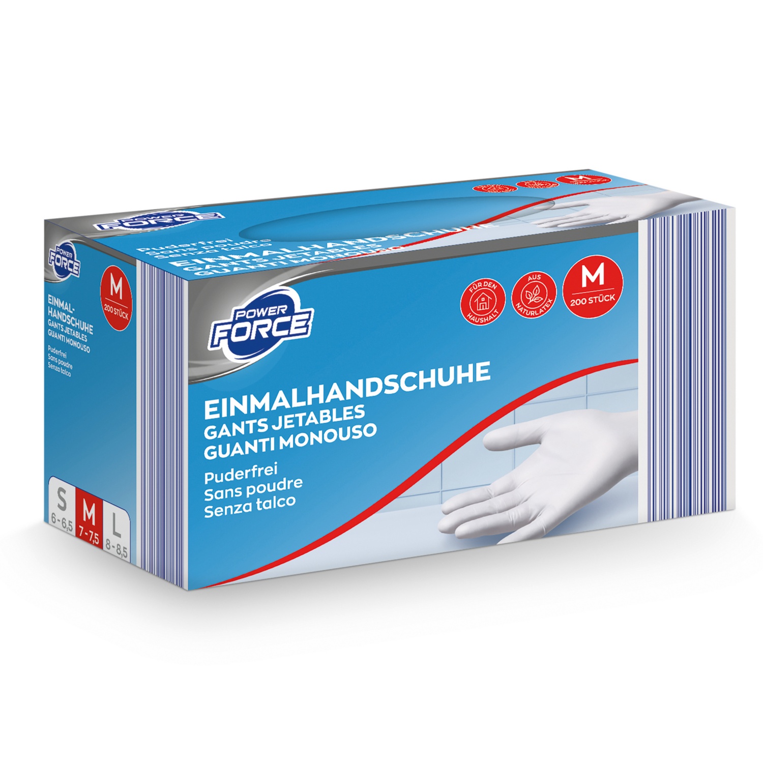 200 Latex-Einweghandschuhe Puderfrei, Größe M – 2 Boxen – Perfekt Für Haushalt & Werkstatt