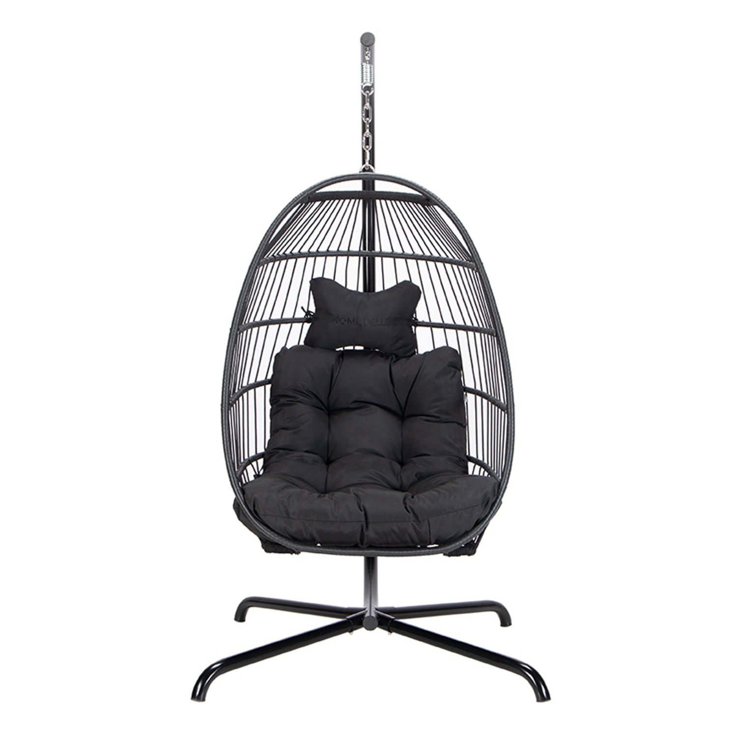 HOME DELUXE Hängesessel LOMA, 2 Sitzer Schwarz