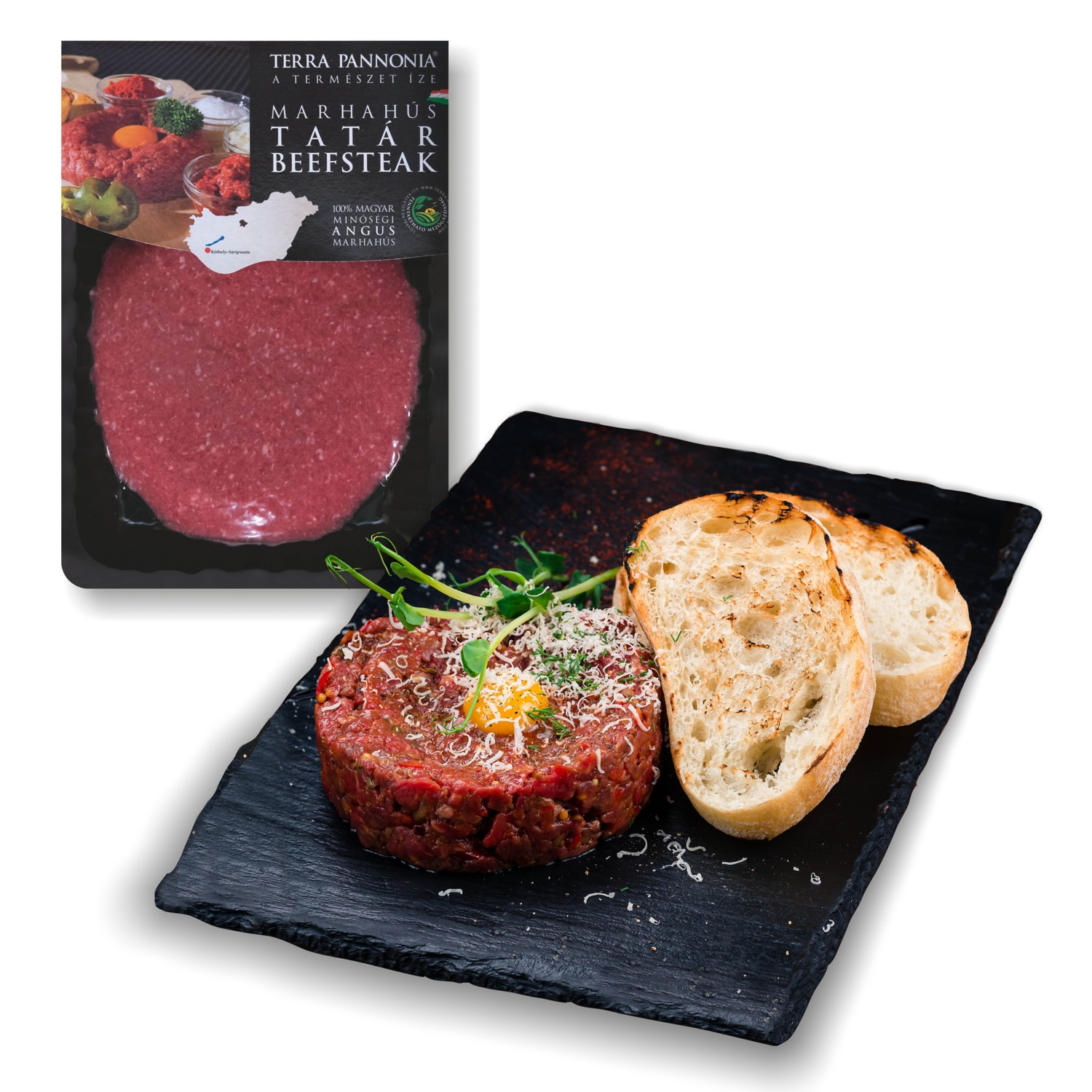 TERRA PANNONIA Friss tatár beefsteak, 350 g