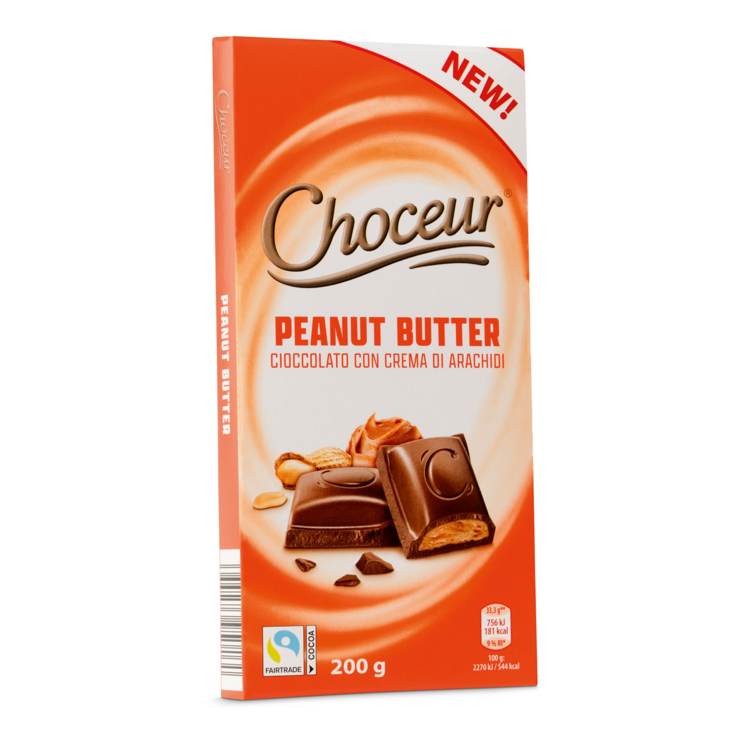 CHOCEUR Schokolade gefüllt , Erdnuss Butter