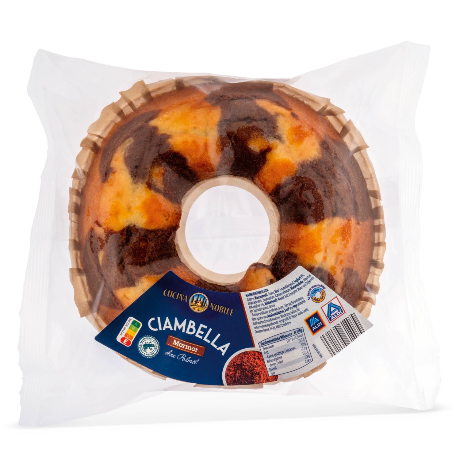 CUCINA NOBILE Ciambella olasz kuglóf, márványos, 400 g