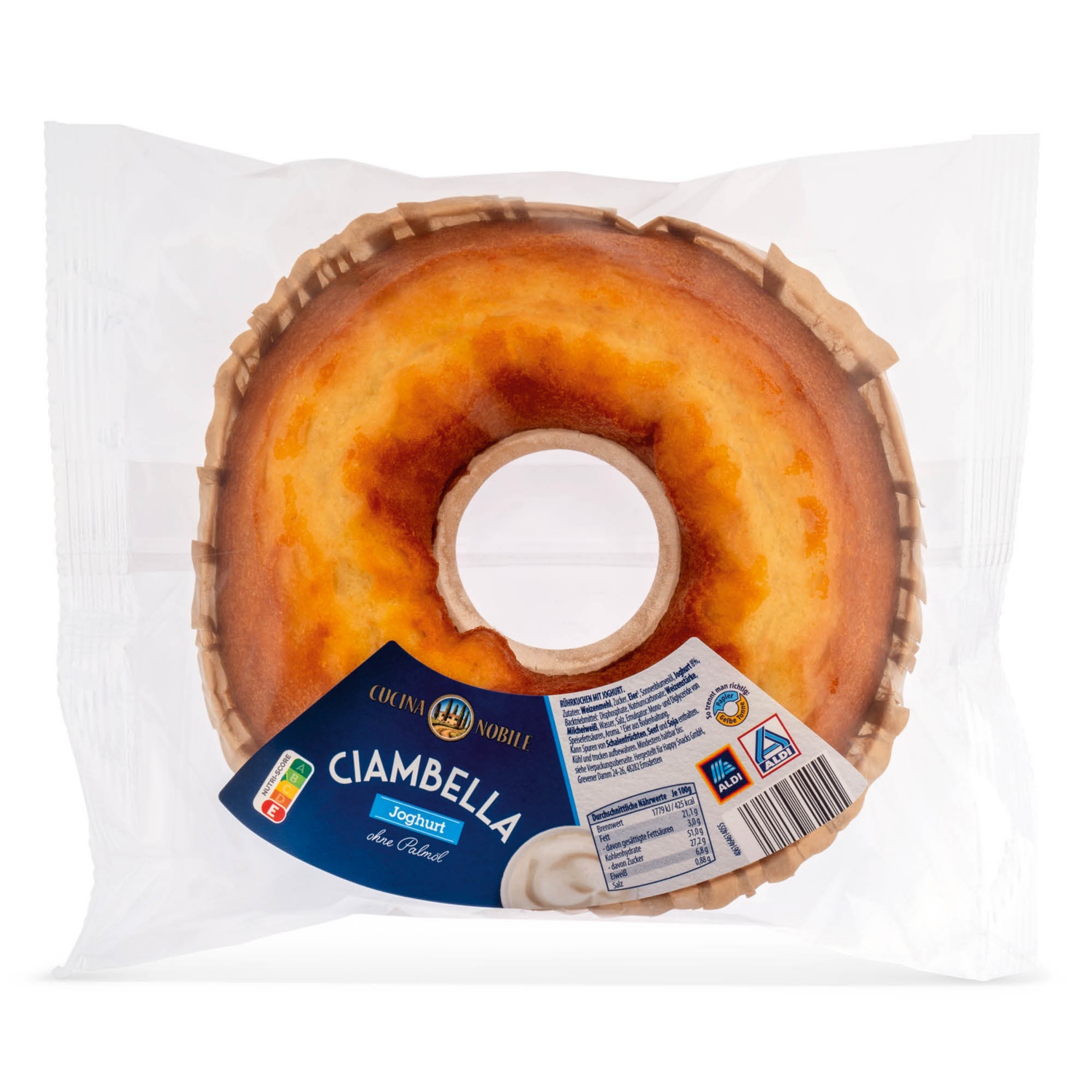CUCINA NOBILE Ciambella olasz kuglóf, joghurtos, 400 g