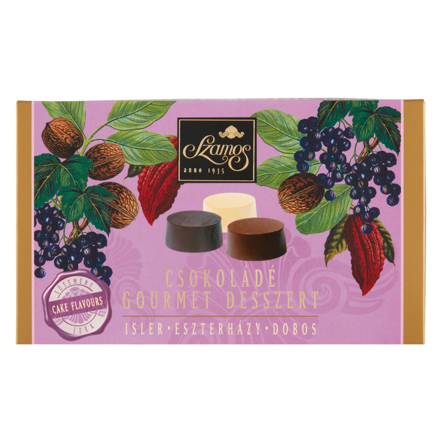 SZAMOS Gourmet desszert, sütemény-ízek, 132 g