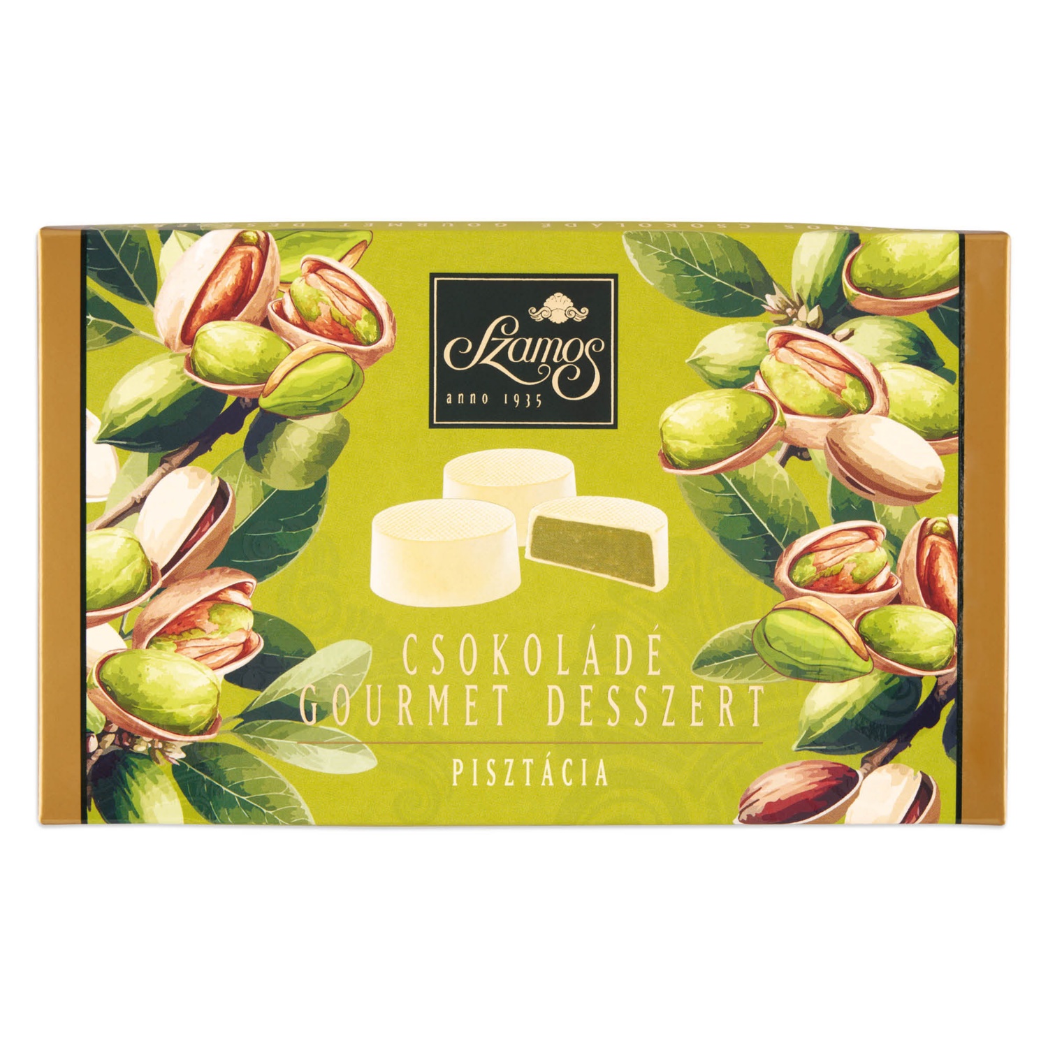 SZAMOS Gourmet desszert, pisztácia, 132 g