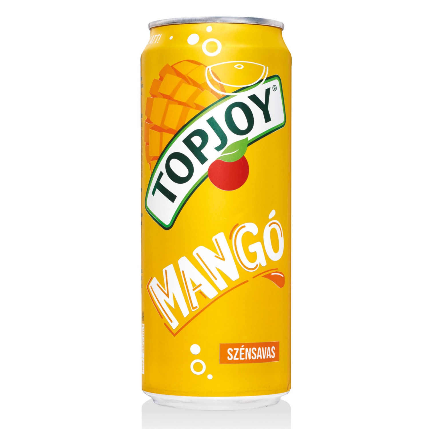 TOPJOY Szénsavas üdítőital, mangó, 0,33 l