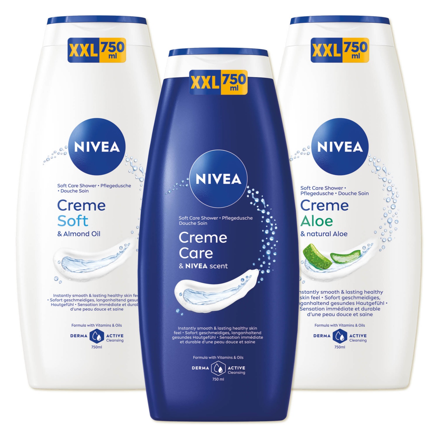 NIVEA Tusfürdő, 750 ml