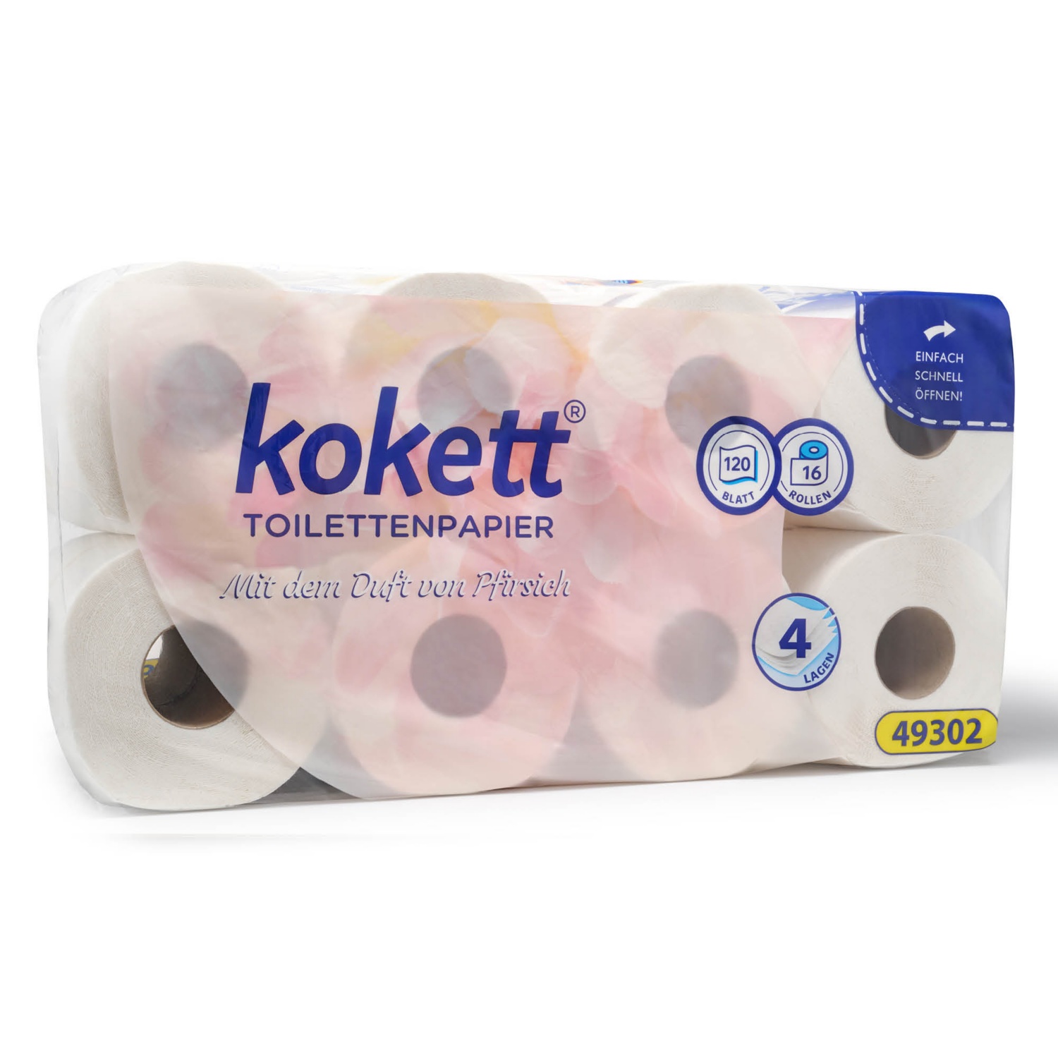 KOKETT Toalettpapír, 16 tekercs