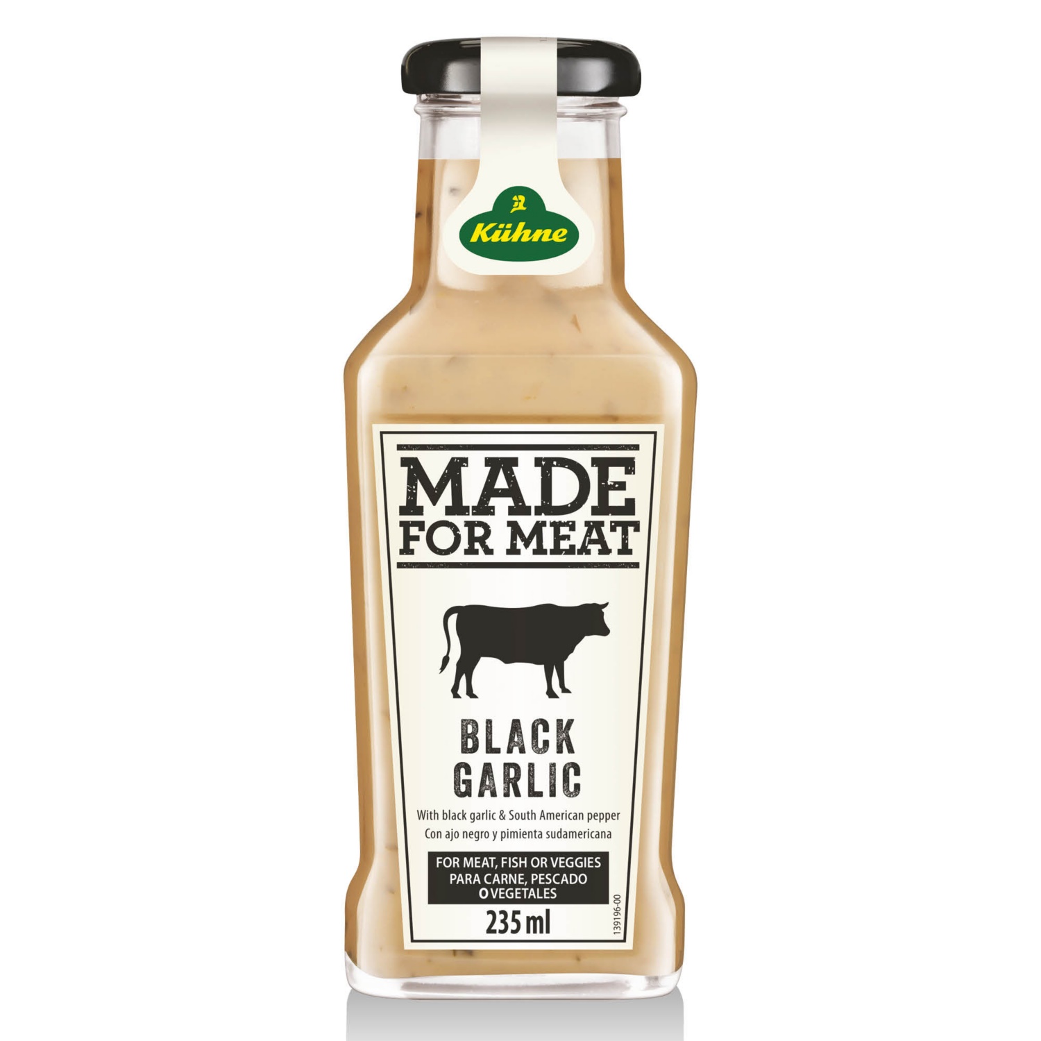 KÜHNE Szósz húsokhoz, fekete fokhagyma, 235 ml