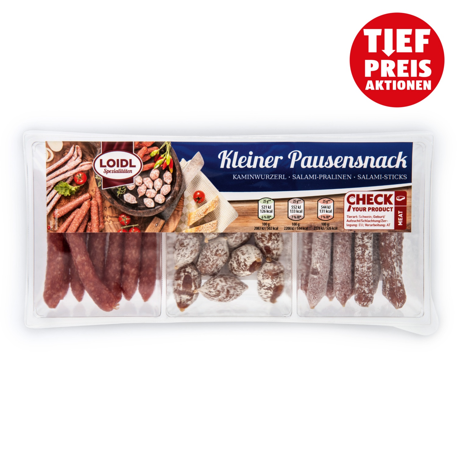 GENUSS 100% AUS ÖSTERREICH kleiner Pausensnack