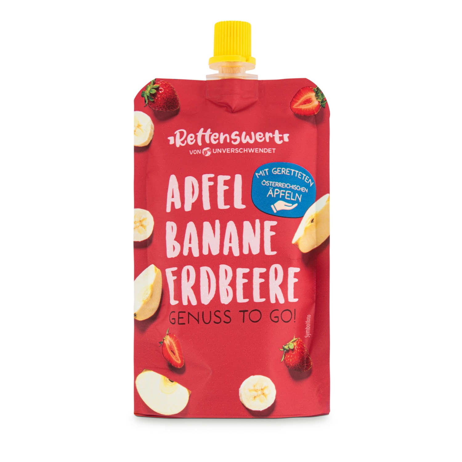RETTENSWERT Fruchtsnack, Apfel-Banane-Erdbeere