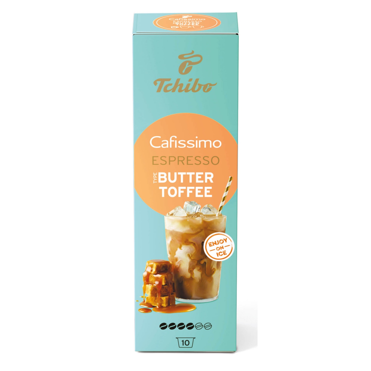TCHIBO Cafissimo kávékapszula, Buttertoffee, 10 darab